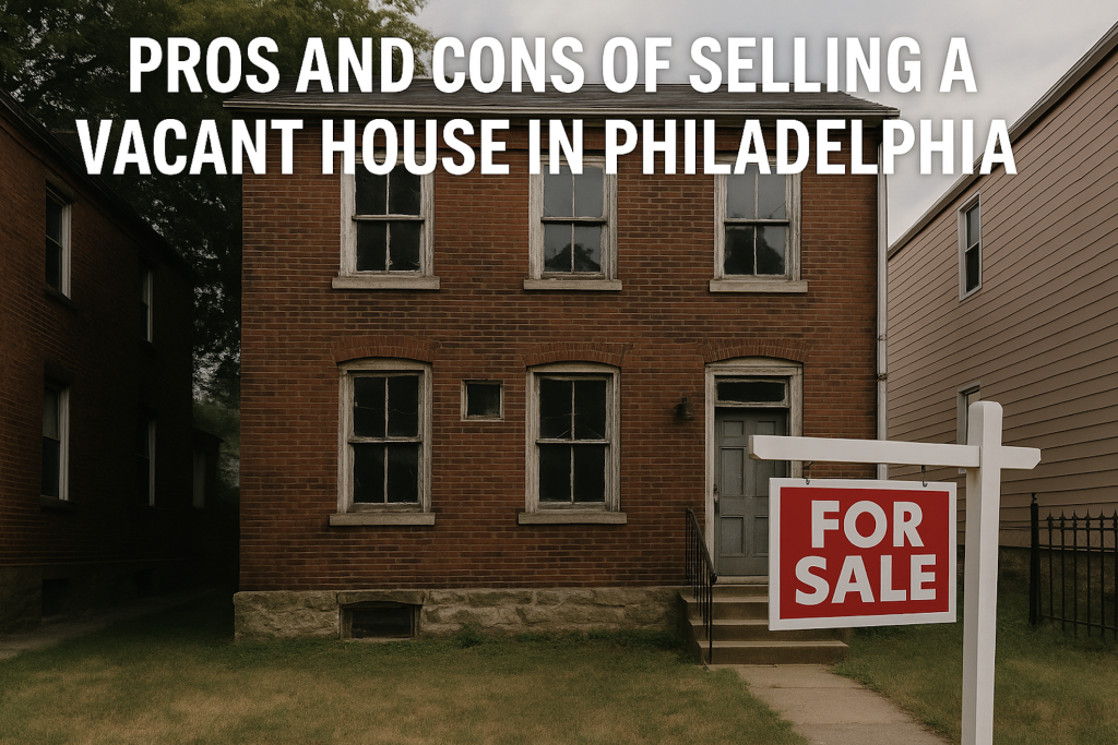 sell a vacant house in Philadelphia PA for cash fast