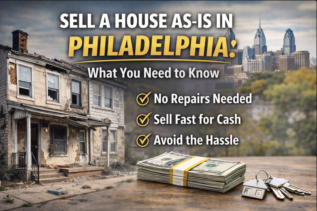 sell a house as-is in Philadelphia guide